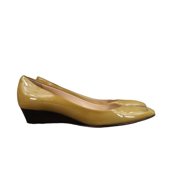Giuseppe Zanotti Shoes Womens 35.5 Wedge Loafer Pump Patent Leather Slip On 5.5 - Picture 2 of 16